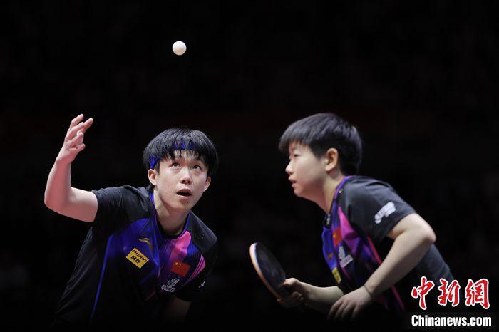 王楚钦孙颖莎力克日本组合夺混双三连冠